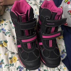 Geox Kids' Black and Pink Boots